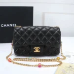 Chanel Stone Chain Bag Size: 21/13/6 Style: 611