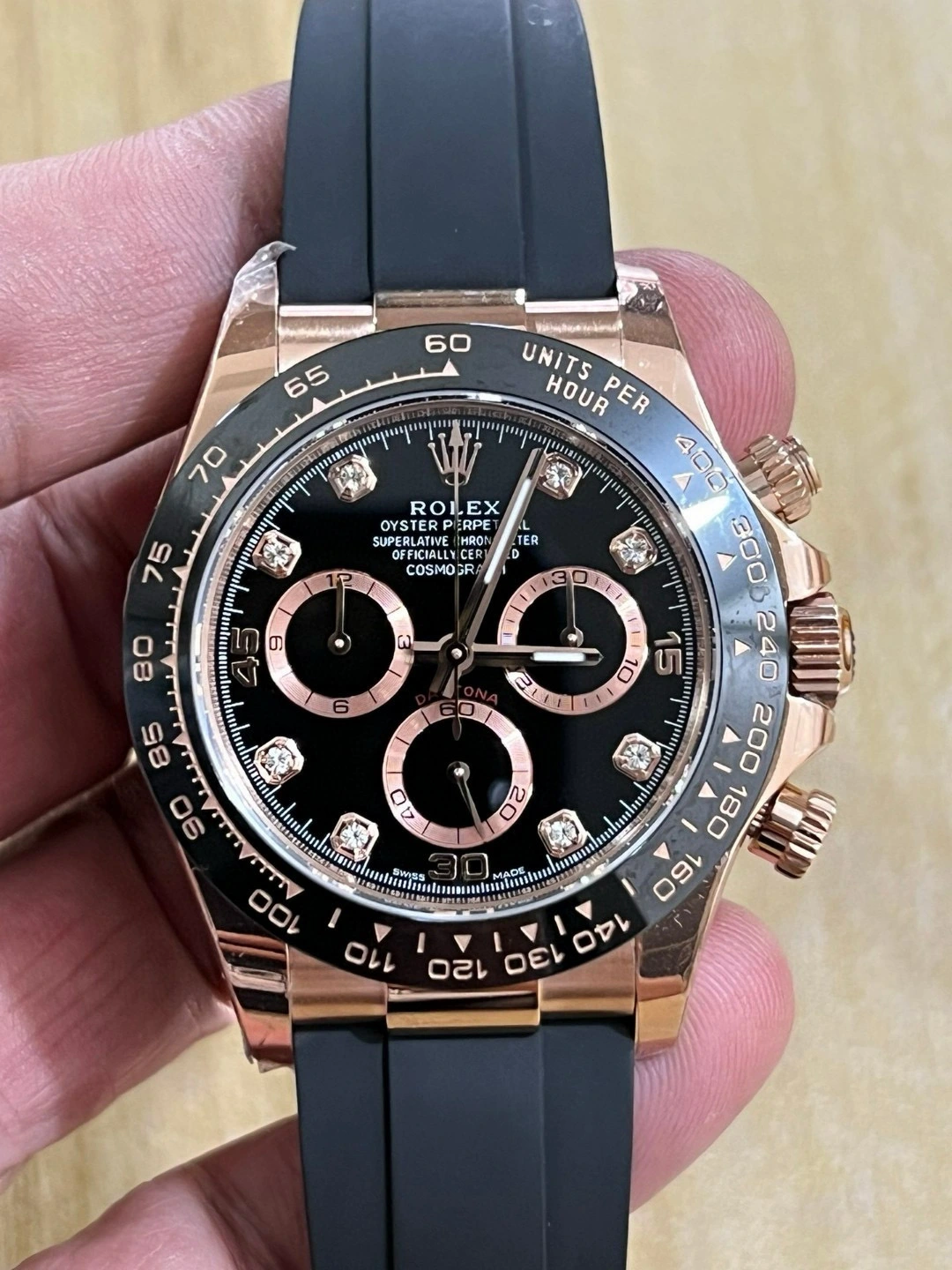 22ee19ee363b65035c9d52429a472edf-2.webp Daytona Super Clone 4130 Movement M116515 rose gold - Image 1