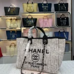 Chanel Canvas Bag Size: 38*20*30cm Style: 8818 Light Grey