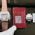 Cartier Santos Couple Watch Diameter: 51*41.3 44.2*35.6 mm