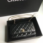 CHANEL Model No.: A80982 Size 19.5*13.5*3.5cm Light Gold.
