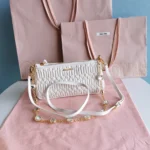 Miu Miu Matelasse lambskin long shoulder strap height 12.5cm length 24cm width 4 cm