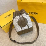 Fendi large perforated bucket bag Ref: 8838