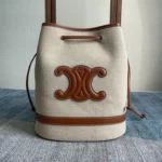 SEAU MARIN Fabric and Cow Leather Handbag Size: 25*28.5*19cm Model: 196752