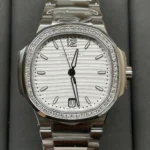 PP Nautilus Super clone Ref.7118 With diamond Goddess watch 35.2MM×8.6MM