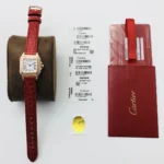 Cartier santos quartz watch: 27*37 mm