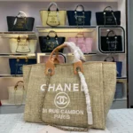 Chanel Canvas Bag Size: 38*20*30cm Style: 8818 Apricot