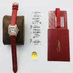 Cartier santos quartz watch: 27*37 mm