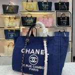 Chanel Canvas Bag Size: 38*20*30cm Model Number: 8818 Dark Blue Denim