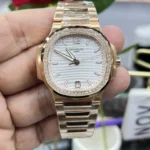 PP Nautilus Super clone Ref.7118 With diamond Goddess watch 35.2MM×8.6MM