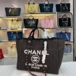 Chanel Canvas Bag Size: 38*20*30cm Style: 8818 Dark Grey