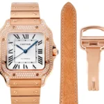 Cartier women's Full Diamond SANTOS 35.1MM*8.83MM